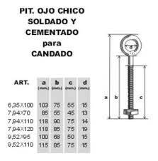 *PITONES PASO WW. SOLDADOS GALVANIZADOS 7.94 x 110 mm - CEMENTADOS - Caja 10 u