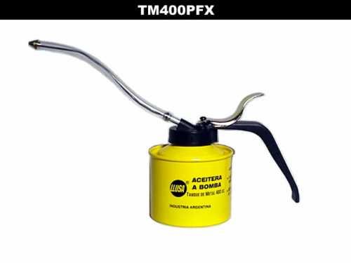 ACEITERAS CON BOMBA 400 cc. 'LLUSA' - T/METAL - P/FLEXIB.