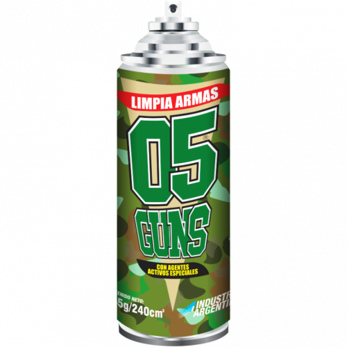 ACEITES y GRASAS LUBRICANTES ' 05 ' 240 Cc. - '05 GUNS' - LIMPIA ARMAS