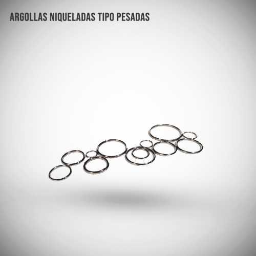ARGOLLAS NIQUELADAS TOLDOS 25 - 32 mm.