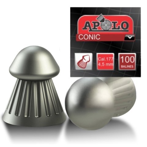 BALINES PARA AIRE COMPRIMIDO CONICA  4.5 x 177 mm. - x 100 Unid.