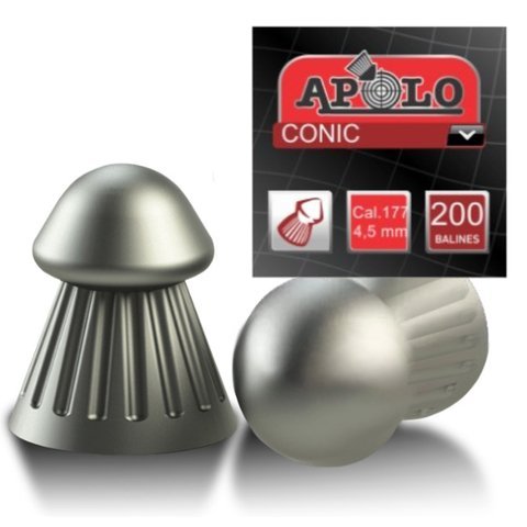 BALINES PARA AIRE COMPRIMIDO CONICA  4.5 x 177 mm. - x 200 Unid