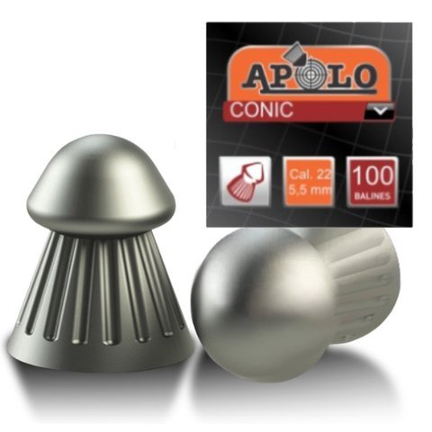BALINES PARA AIRE COMPRIMIDO CONICA  5.5 x 22 mm. - x 100 Unid.
