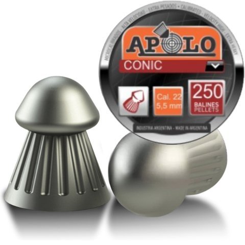 BALINES PARA AIRE COMPRIMIDO CONICA  5.5 x 22 mm. - x 250 Unid.