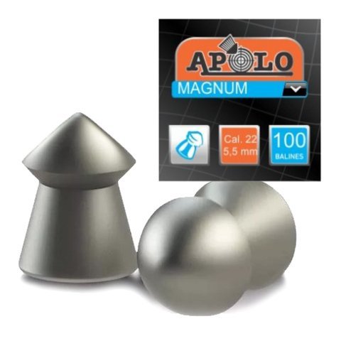 BALINES PARA AIRE COMPRIMIDO MAGNUM  5.5 x 22 mm. - x 100 Unid