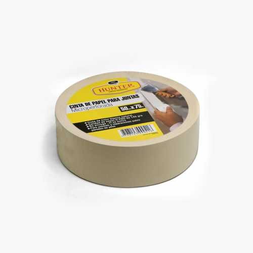 CINTAS PARA PLACAS DE YESO ' HUNTER ' 5 Cms x150 Mts. - PAPEL MICROPERF.CP15