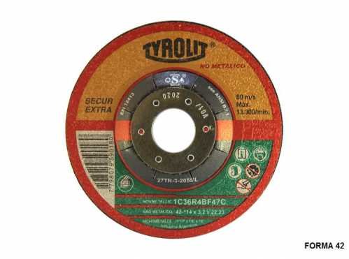 DISCOS DE CORTE - A - PLANOS TYROLIT SE - 7.0'' x 3.2 mm. - CARBURO SILICIO