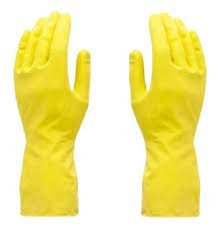 GUANTES DOMESTICOS ' TACOLATEX ' AFELPADOS - CHICOS - MEDIANOS - GRANDES