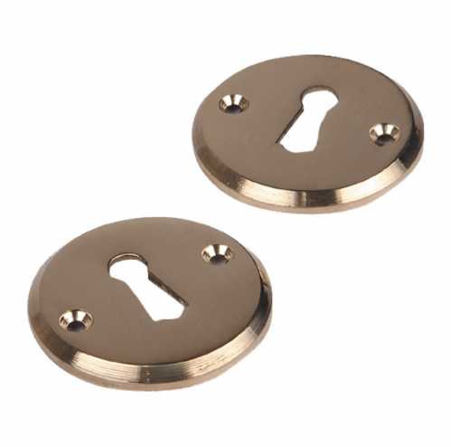MANIJAS DE BRONCE PARA PUERTAS BOCALLAVE REDONDA PULIDA 571