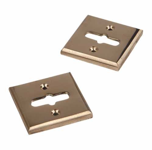 MANIJAS DE BRONCE PARA PUERTAS BOCALLAVE CUADRADA PLATIL 574