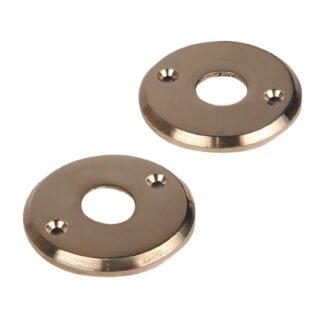 MANIJAS DE BRONCE PARA PUERTAS ROSETA CHAPA  RED. NIQ. O BCD. 561