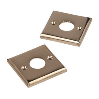 MANIJAS DE BRONCE PARA PUERTAS ROSETA BCE. CUADRADA PLATIL 567