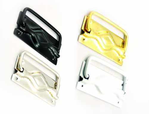 MANIJAS VOLCABLES DE HIERRO 40 x 96 mm. - BRONCEADAS