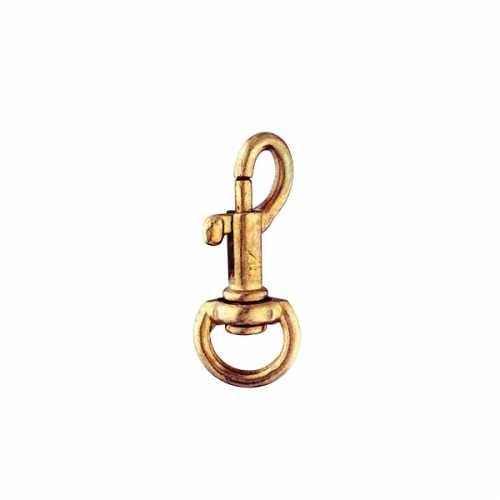 MOSQUETONES DE BRONCE N° 317 - Diam. 17 mm. -  Largo 65  mm.