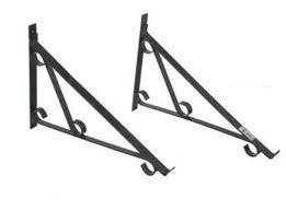 SOPORTES PARA ALEROS 50 Cms. - NEGROS - PINTURA EPOXI